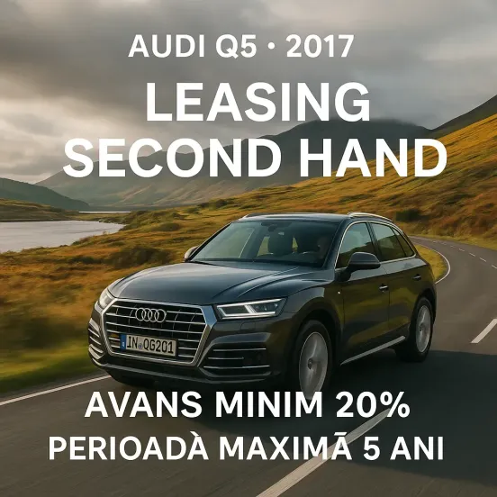 Audi Q5 2022 – Leasing Second Hand cu Avans 20% pe Societate, Livrare Rapidă la Distanță