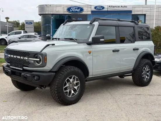 Ford Bronco Badlands 2.7L V6 EcoBoost 2025 – 1 km, 335 CP, Benzină, 4x4 – Leasing Financiar pentru Firme, Avans 15-50%, Rată 772 EUR/lună