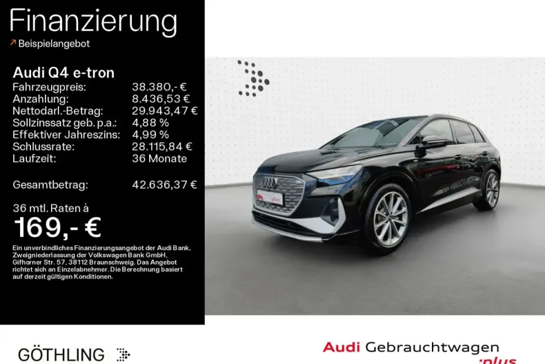 Audi Q4 e-tron din 2024 cu 8.100 km - oferta AUD104907 - foto 1