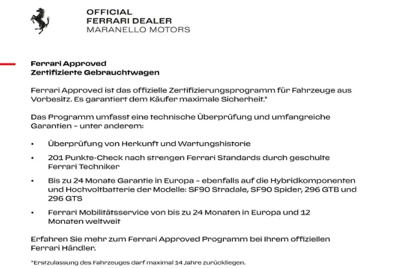 Ferrari 296 GTB din 2024 cu 11.951 km - oferta FER107731 - foto 2