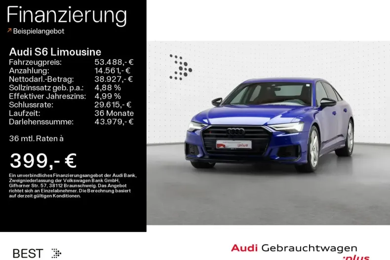 Audi S6 din 2022 cu 51.100 km - oferta AUD113456 - foto 1