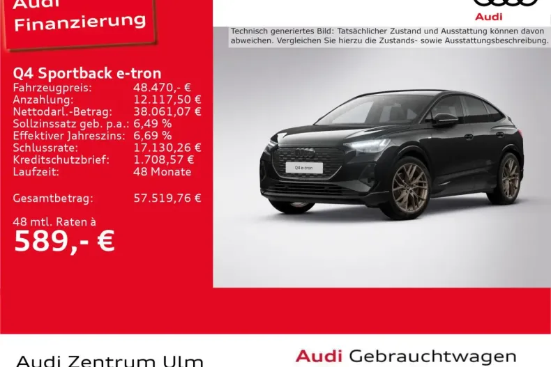 Audi Q4 e-tron din 2024 cu 3.571 km - oferta AUD120173 - foto 1