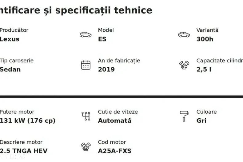 Lexus Seria ES din 2019 cu 117.500 km - oferta LEX124116 - foto 35