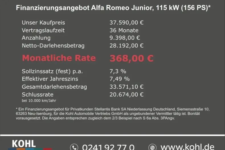 Alfa Romeo Junior din 2024 cu 1.500 km - oferta ALF124606 - foto 2
