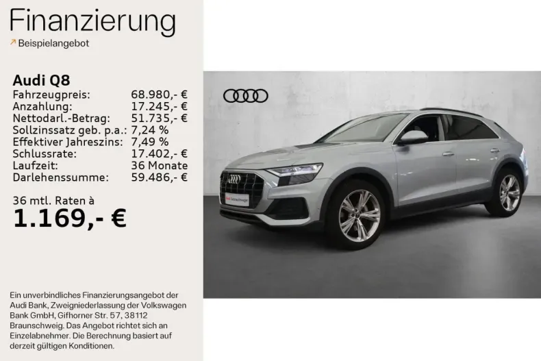 Audi Q8 din 2023 cu 25.331 km - oferta AUD125718 - foto 2