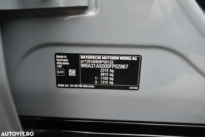 BMW Seria 4 din 2022 cu 85.274 km - oferta BMW126351 - foto 6
