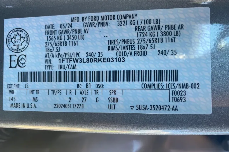 Ford F 150 din 2024 cu 6.300 km - oferta FOR127152 - foto 18