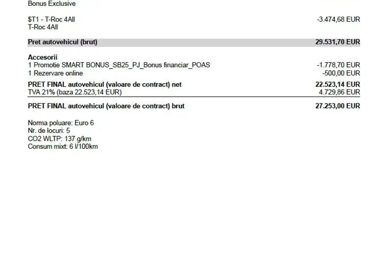 Volkswagen T-Roc din 2025 cu 5 km - oferta VOL128577 - foto 13