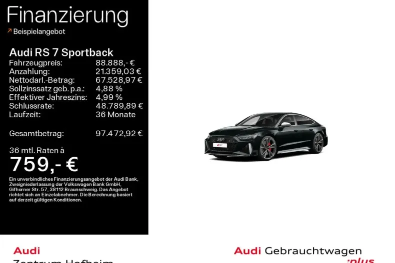 Audi RS7 din 2022 cu 40.979 km - oferta AUD129239 - foto 1