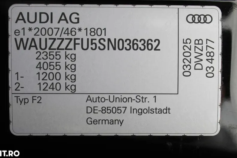 Audi A5 din 2025 cu 4.990 km - oferta AUD129580 - foto 38