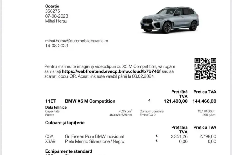 BMW X5 M din 2024 cu 12.600 km - oferta BMW133489 - foto 38