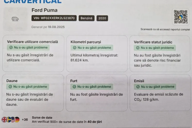 Ford Puma din 2021 cu 89.000 km - oferta FOR135055 - foto 2