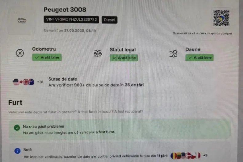 Peugeot 3008 din 2021 cu 164.000 km - oferta PEU141617 - foto 29