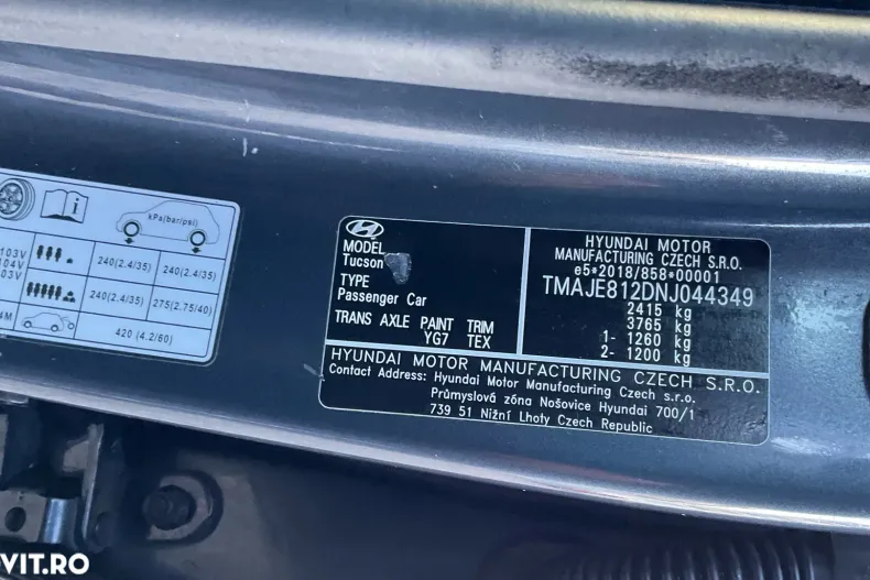 Hyundai TUCSON din 2021 cu 100.051 km - oferta HYU142383 - foto 32