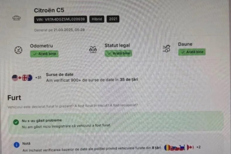 Citroën C5 Aircross din 2021 cu 170.000 km - oferta CIT145503 - foto 2