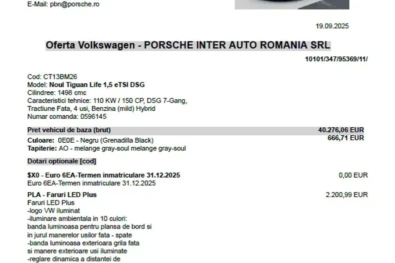 Volkswagen Tiguan din 2025 cu 5 km - oferta VOL148125 - foto 8