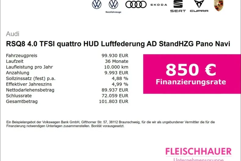 Audi RSQ8 din 2023 cu 54.087 km - oferta AUD149888 - foto 3