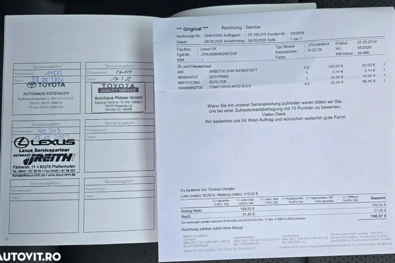 Lexus UX din 2019 cu 55.590 km - oferta LEX150852 - foto 32