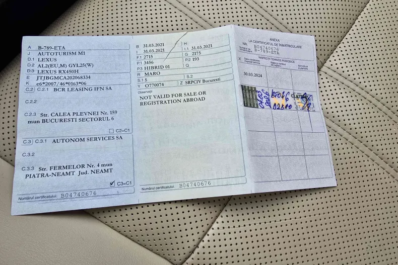 Lexus Seria RX din 2020 cu 104.036 km - oferta LEX150890 - foto 20