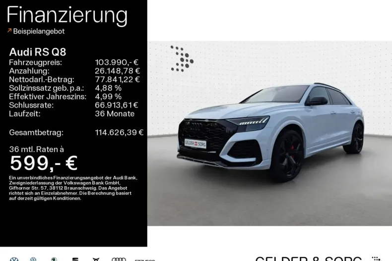 Audi RSQ8 din 2022 cu 35.990 km - oferta AUD154566 - foto 1