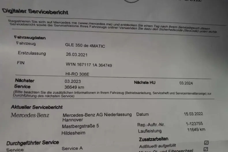 Mercedes-Benz GLE 350 din 2021 cu 59.998 km - oferta MER154579 - foto 26