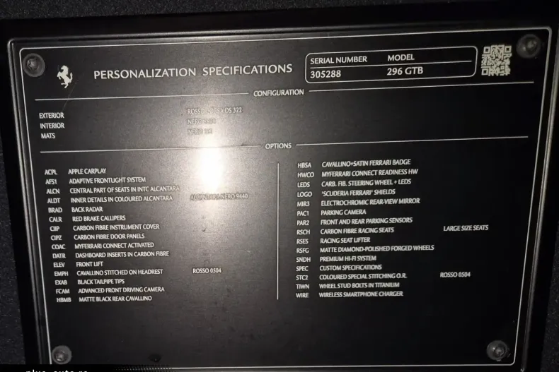 Ferrari 296 GTB din 2024 cu 2.700 km - oferta FER160827 - foto 22