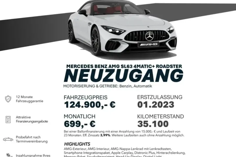 Mercedes-Benz SL 63 AMG din 2023 cu 35.100 km - oferta MER164323 - foto 20