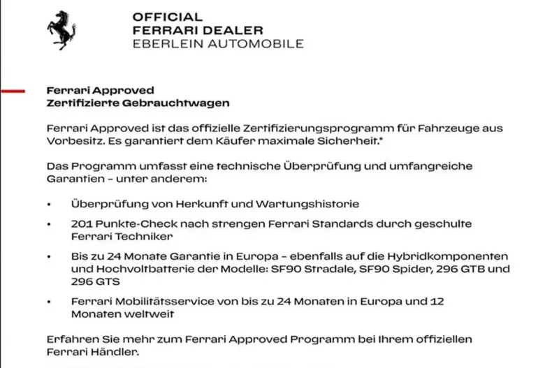 Ferrari 296 GTS din 2023 cu 19.500 km - oferta FER167246 - foto 2