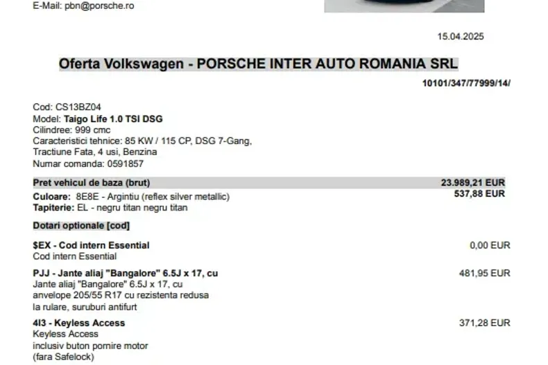 Volkswagen Taigo din 2024 cu 5 km - oferta VOL168864 - foto 9