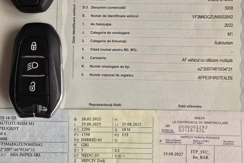 Peugeot 3008 din 2022 cu 98.000 km - oferta PEU168920 - foto 7