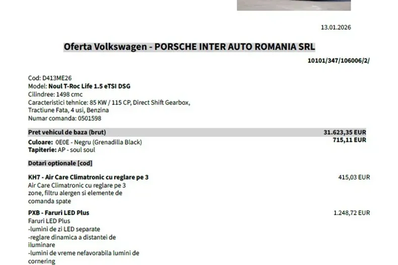 Volkswagen T-Roc din 2026 cu 1 km - oferta VOL171421 - foto 9