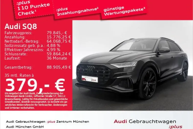 Audi SQ8 din 2022 cu 45.064 km - oferta AUD172234 - foto 1