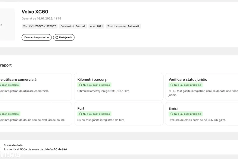 Volvo XC60 din 2021 cu 92.937 km - oferta VOL173456 - foto 13