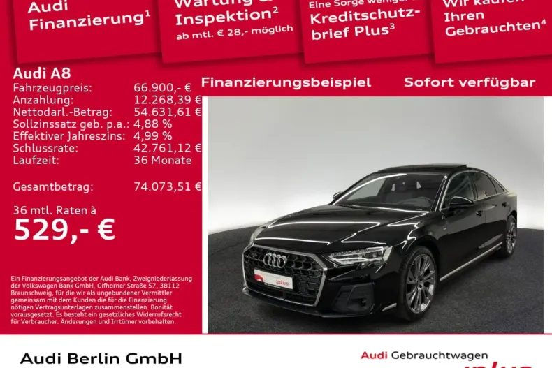 Audi A8 din 2022 cu 35.000 km - oferta AUD178701 - foto 1