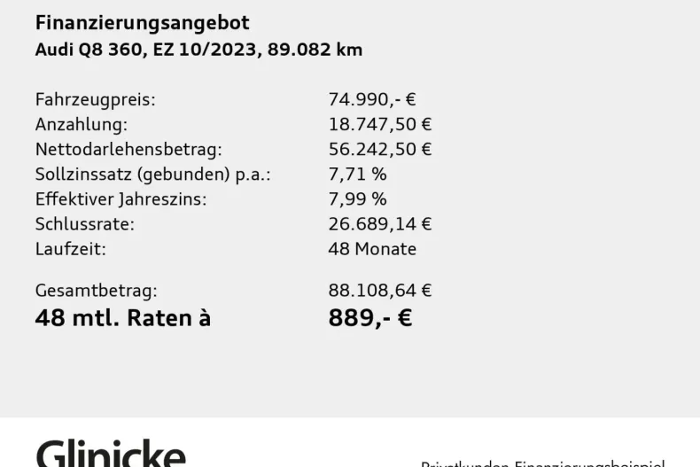 Audi Q8 din 2023 cu 89.082 km - oferta AUD178718 - foto 2