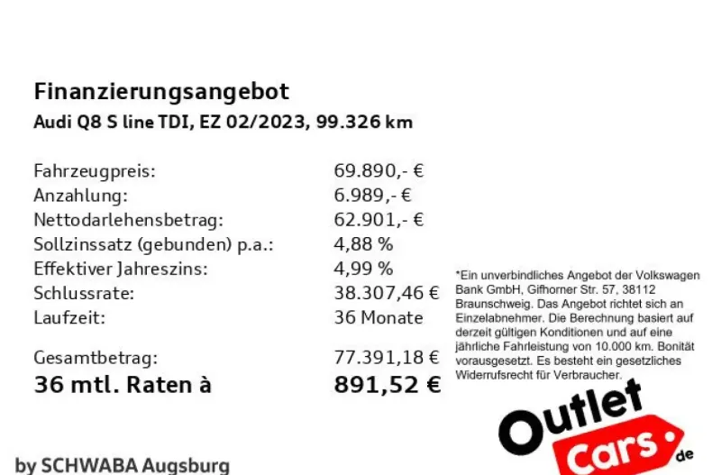 Audi Q8 din 2023 cu 99.326 km - oferta AUD178719 - foto 4