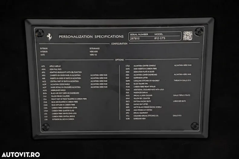 Ferrari 812 din 2023 cu 8.606 km - oferta FER179772 - foto 5