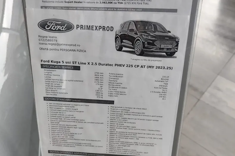 Ford Kuga din 2023 cu 9 km - oferta FOR180023 - foto 14
