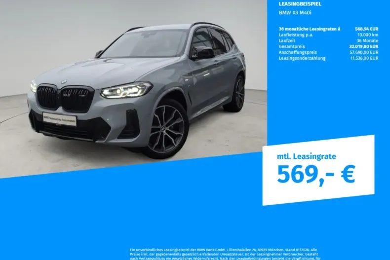 BMW X3 M40 (Seria X) din 2023 cu 33.479 km - oferta BMW181746 - foto 2