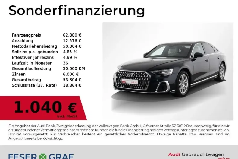 Audi A8 din 2023 cu 31.650 km - oferta AUD183704 - foto 1