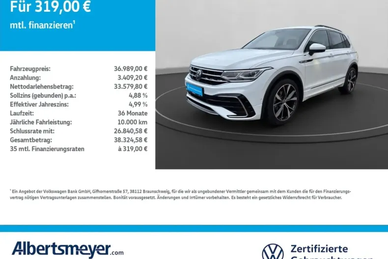 Volkswagen Tiguan din 2025 cu 11.355 km - oferta VOL183937 - foto 1