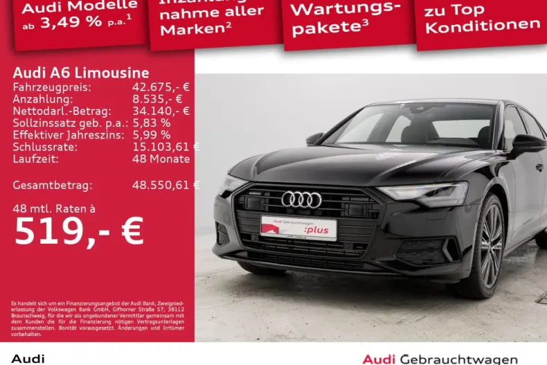 Audi A6 din 2023 cu 34.759 km - oferta AUD186340 - foto 1