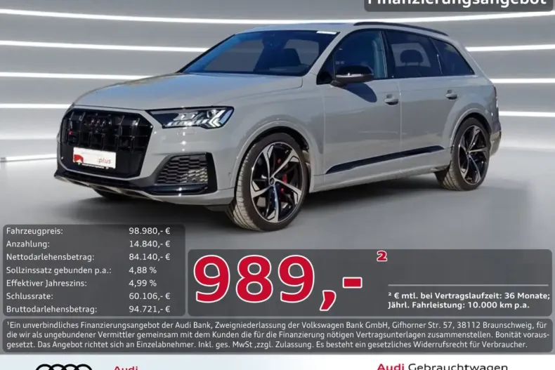 Audi SQ7 din 2024 cu 24.923 km - oferta AUD188477 - foto 1