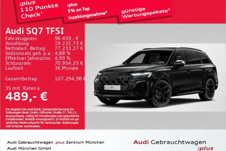 Audi SQ7 din 2024 cu 18.231 km - oferta AUD188478 - foto 1