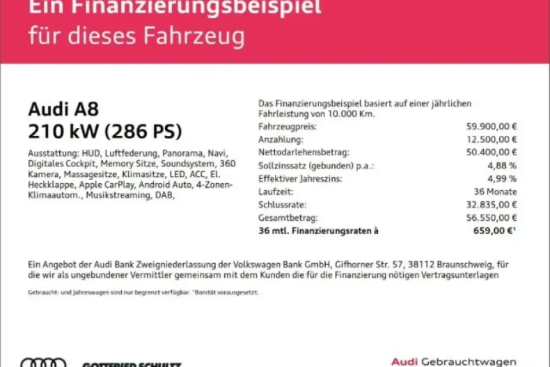 Audi A8 din 2024 cu 55.380 km - oferta AUD188495 - foto 2