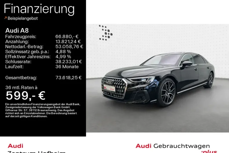 Audi A8 din 2023 cu 44.508 km - oferta AUD188496 - foto 1