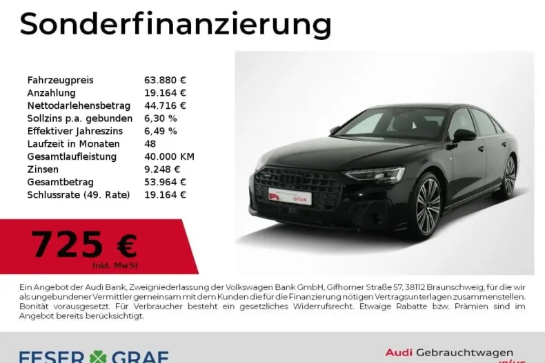 Audi A8 din 2023 cu 41.500 km - oferta AUD188497 - foto 1