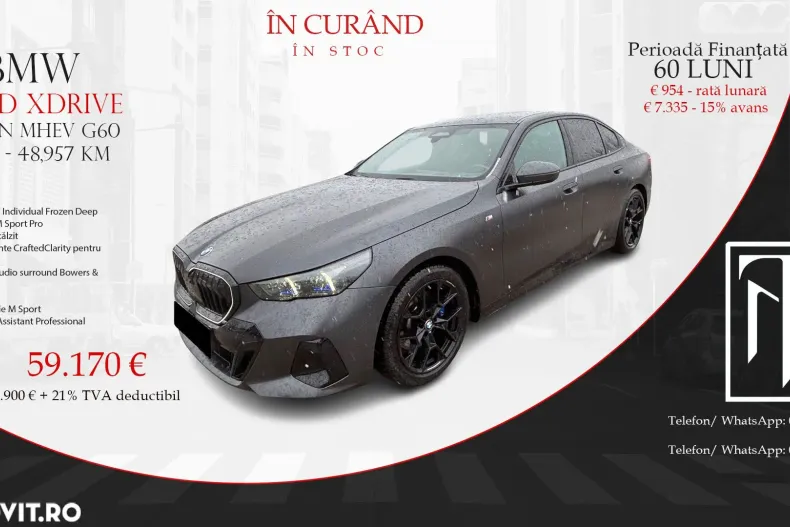 BMW 520d (Seria 5) din 2024 cu 48.957 km - oferta BMW192850 - foto 1