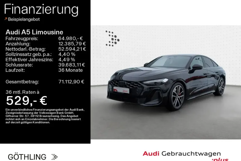 Audi A5 din 2025 cu 1.368 km - oferta AUD193449 - foto 1