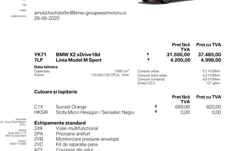 BMW X2 (Seria X) din 2021 cu 123.000 km - oferta BMW193817 - foto 20